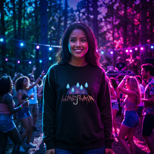 Luke Rain Umbrella Crewneck - Color Text