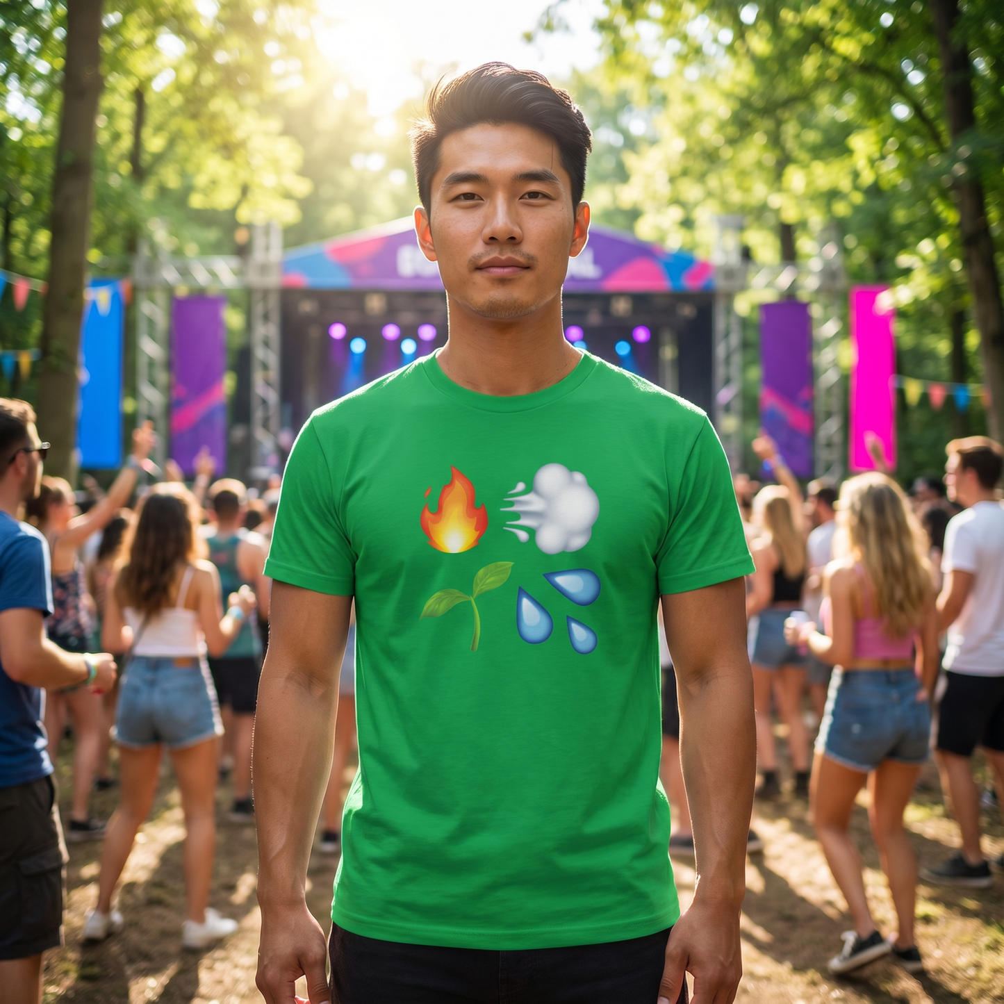 Four Elements Emojis Classic Tee