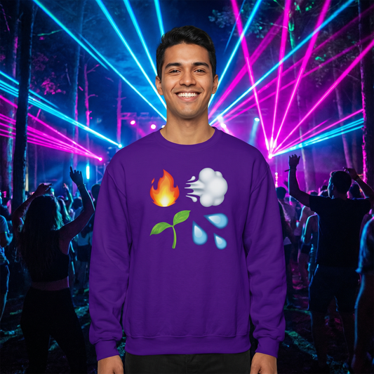 Four Elements Emojis Crewneck