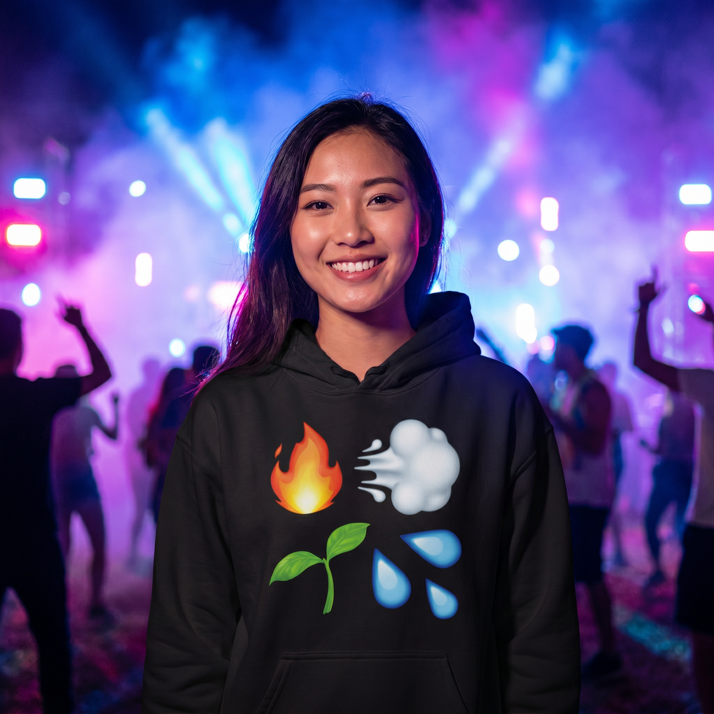 Four Elements Emojis Hoodie