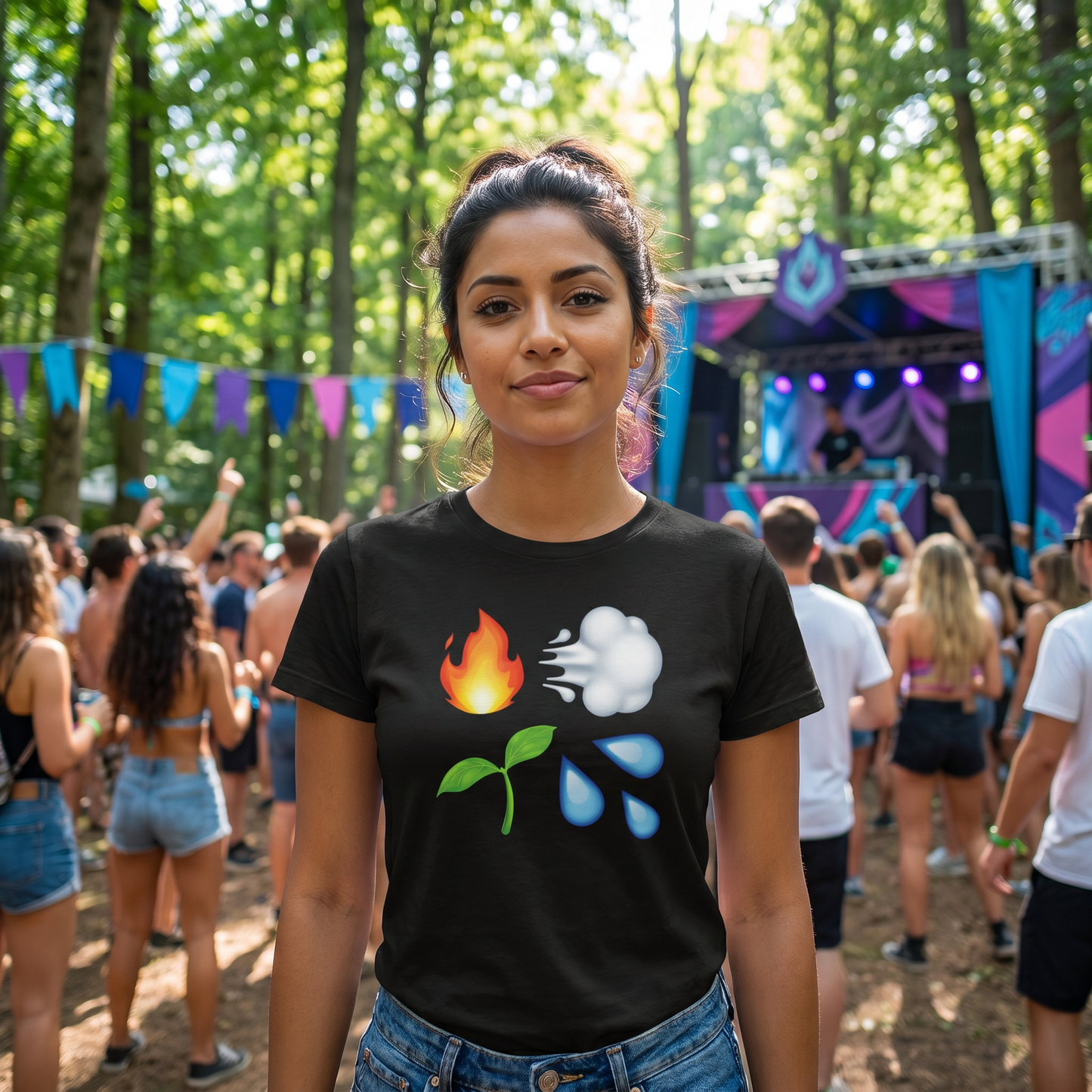 Four Elements Emojis Premium Tee