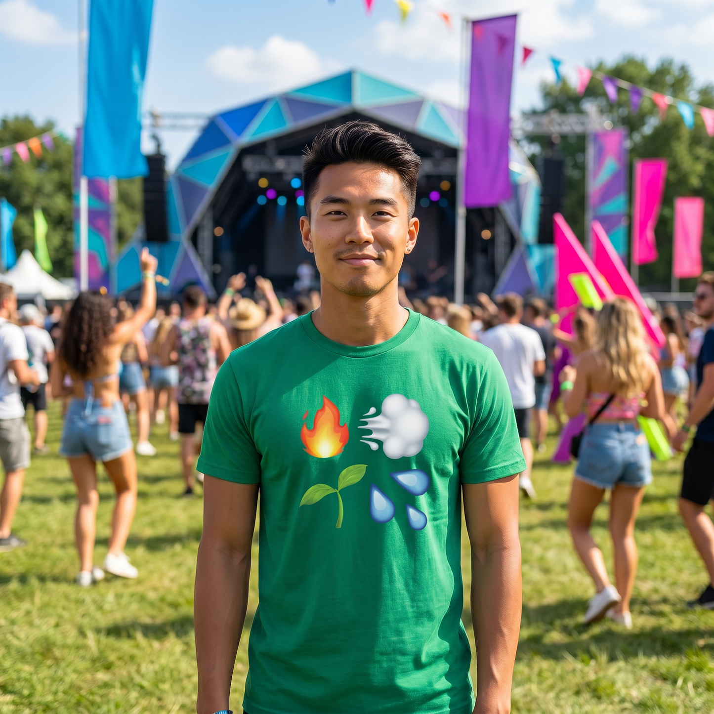 Four Elements Emojis Premium Tee