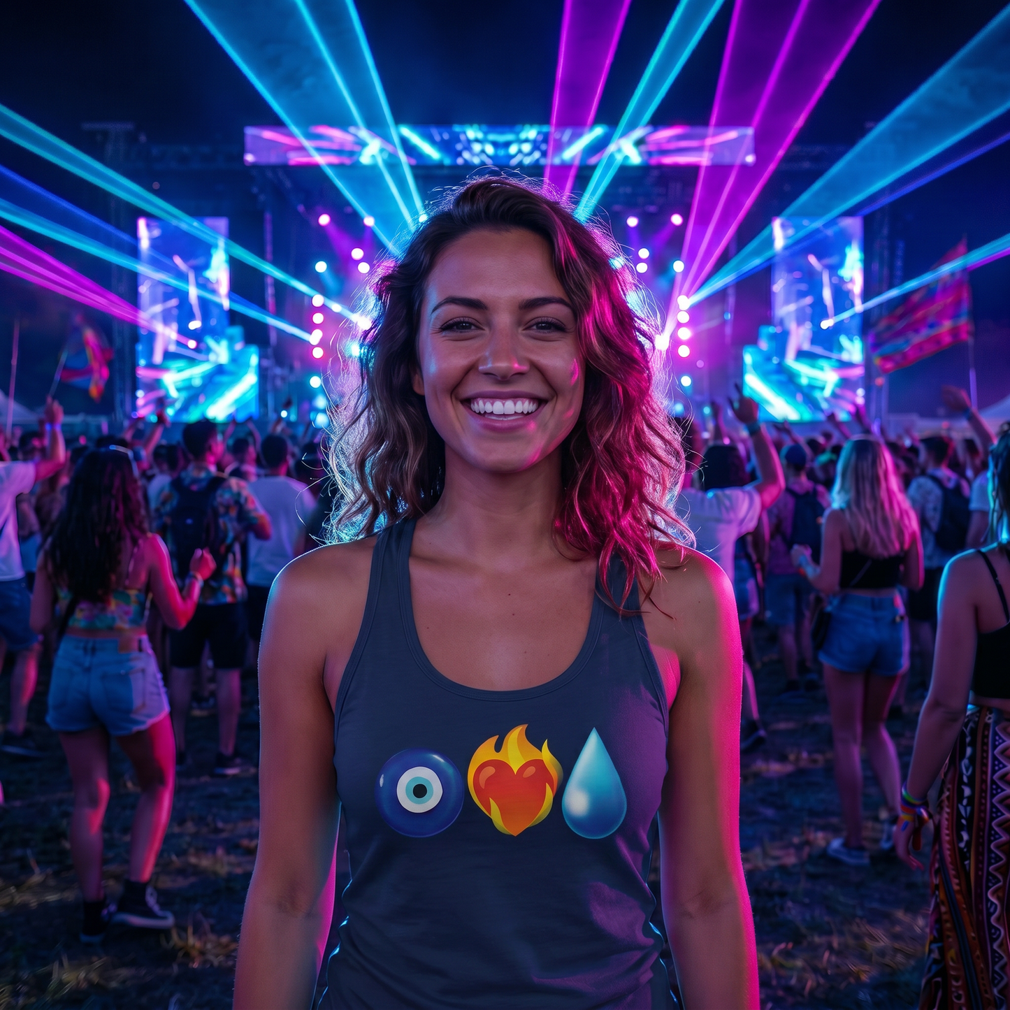 Eye Heart Drip Logo Racerback Tank