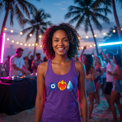 Eye Heart Drip Logo Racerback Tank