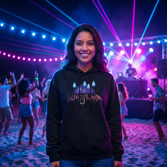 Luke Rain Umbrella Hoodie - Color Text