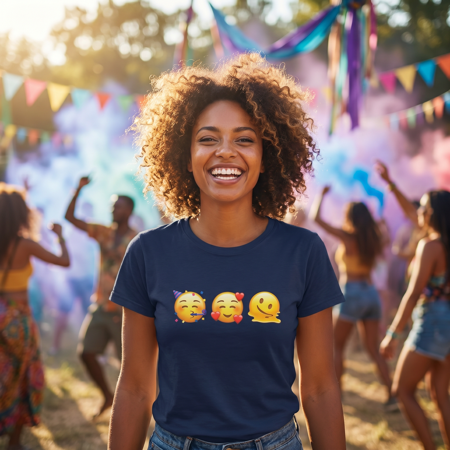 Party Love Melt Emoji Classic Tee