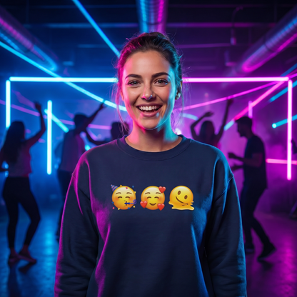 Party Love Melt Emoji Crewneck