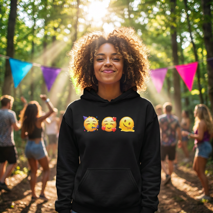 Party Love Melt Emoji Hoodie