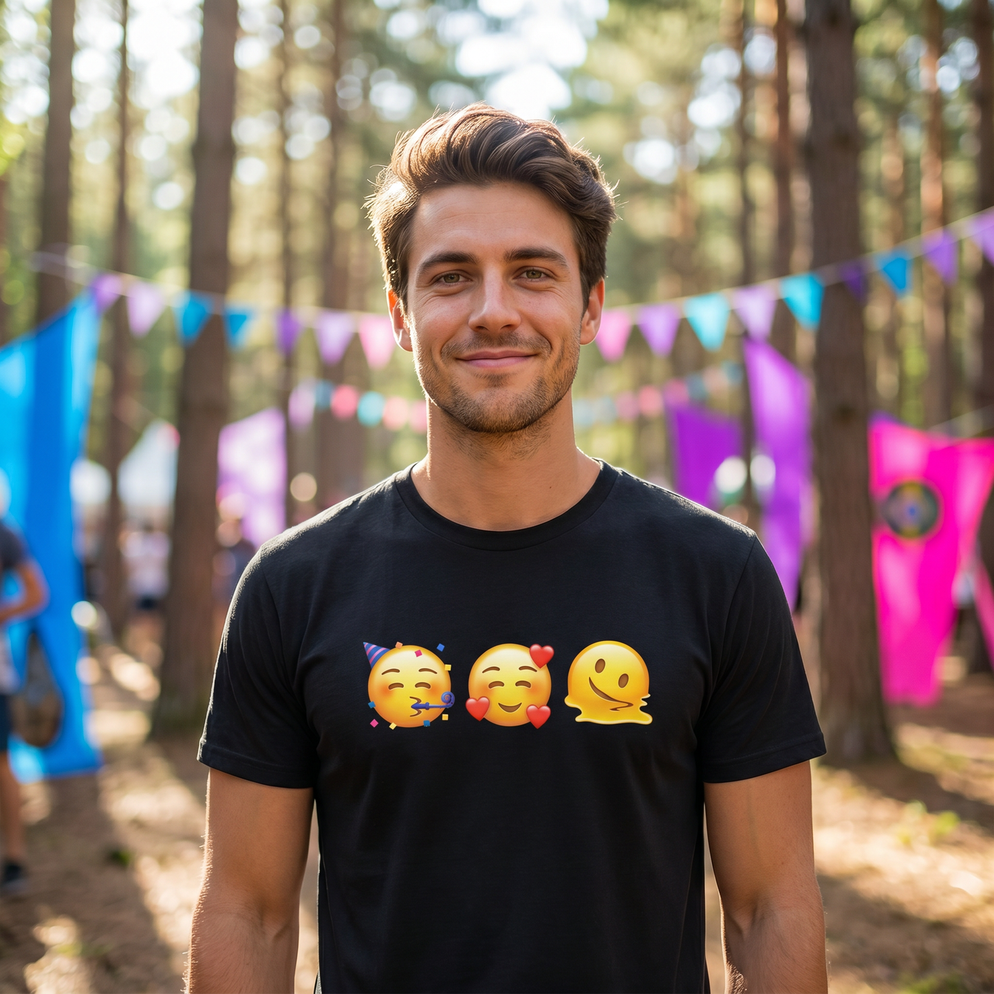 Party Love Melt Emoji Premium Tee